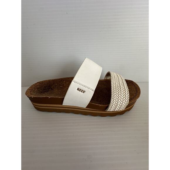 REEF Cushion Vista Hi Vegan Leather Two Strap Platform Sandal Women's 7.5 - Picture 4 of 9